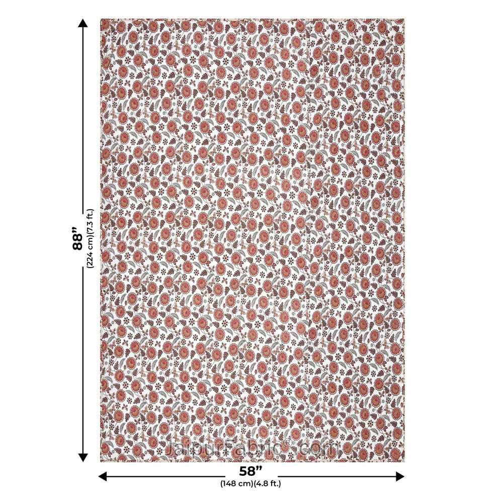 Pink Butterflies Pure Cotton Single Bed Dohar